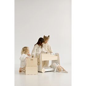 Regál na hračky s kolieskami, baby wood