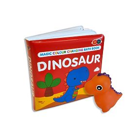 Sada meniaca farbu knižka s hračkou - Dinosaurus