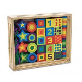 Sada veľkých korálikov na navliekanie, Melissa & Doug