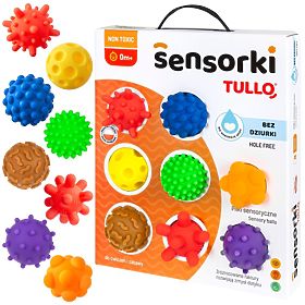Senzorické loptičky Tullo - 8 loptičiek bez otvorov, Tullo