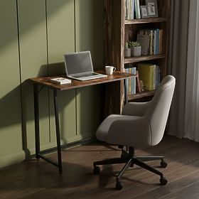 Skladací počítačový stôl 80x45 cm stolík pod laptop loft starožitný orech ModernHome, MODERNHOME