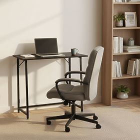 Skladací počítačový stôl 80x45 cm stolík pod notebook čierny ModernHome