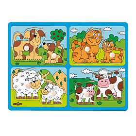 Skladačka farma - zvieratá s mláďatami, Woodyland Woody