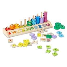 Skladačka na učenie počítania, tvarov a farieb, Melissa & Doug