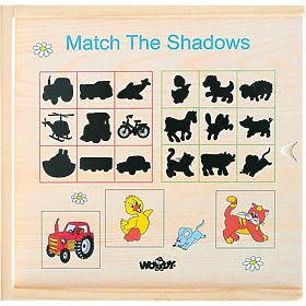 Skladačka puzzle nájdi tieň, Woodyland Woody