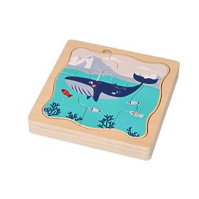 Skladačka vrstiev Arktické zvieratá, AdamToys