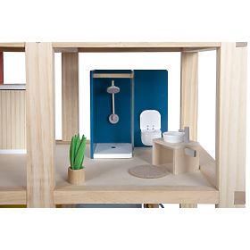 small foot Domček pre bábiky s nábytkom, prírodný, small foot