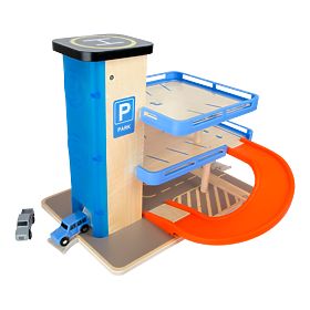 small foot Drevená poschodová garáž s výťahom, small foot