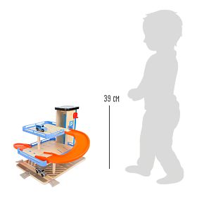 small foot Drevená poschodová garáž s výťahom, small foot