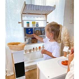 small foot Drevená prepravka s fľašami na mlieko Fresh, small foot