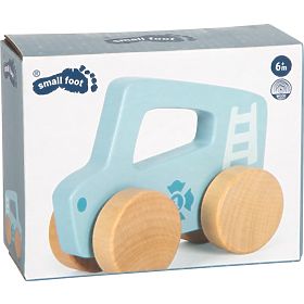 small foot Drevené auto na tlačenie Modré