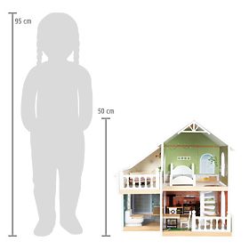 small foot Drevený domček pre bábiky s terasou, small foot