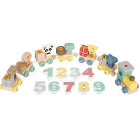 small foot Drevený narodeninový vláčik so zvieratkami