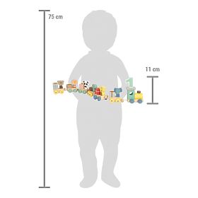 small foot Drevený narodeninový vláčik so zvieratkami