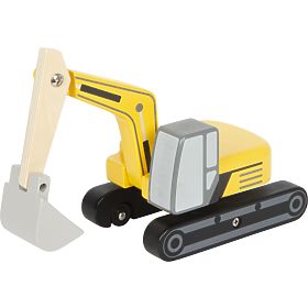 small foot Drevený pásový bager