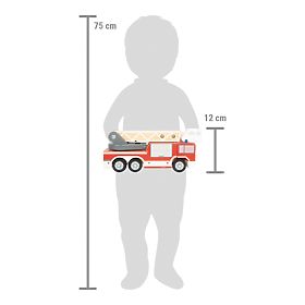 small foot Hasičské auto s otočným rebríkom