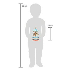 small foot Hracia skrinka koníčkový kolotoč modrý