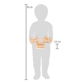 small foot Sada malá prepravka na potraviny 3 ks, small foot