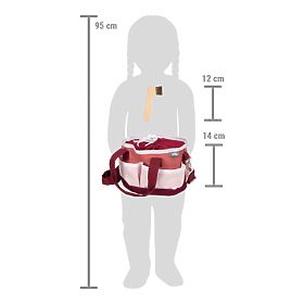 small foot Sada starostlivosti o koňa s taškou červená