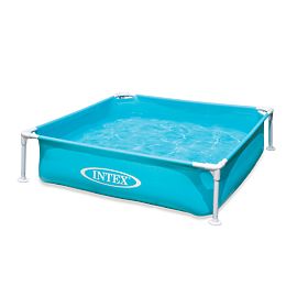 Štvorcový rámový bazén pre deti 122x122x30 cm INTEX 57173