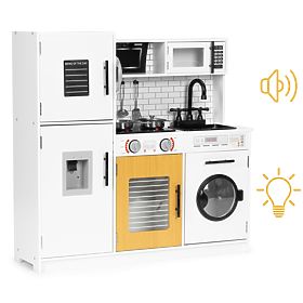 Veľká drevená kuchynka pre deti + zvuky a svetlá ECOTOYS, EcoToys