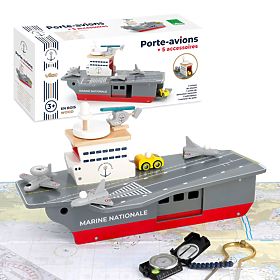 Vilac Drevená lietadlová loď s príslušenstvom, Vilac