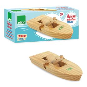 Vilac Drevená loďka na gumičkový pohon, Vilac