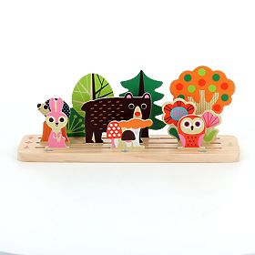 Vilac Drevená logická hra Postav to správne! Les, Vilac