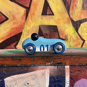 Vilac Drevené auto Old Sport Compet tyrkysové