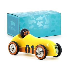 Vilac Drevené auto Old Sport Compet žlté, Vilac