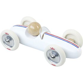 Vilac Drevené auto veľké Grand prix vintage biele, Vilac