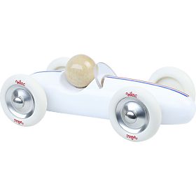 Vilac Drevené auto veľké Grand prix vintage biele, Vilac