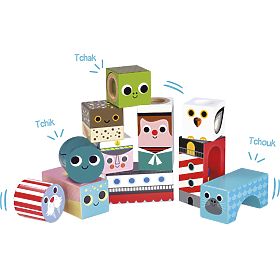 Vilac Drevené zvukové kocky More, Vilac