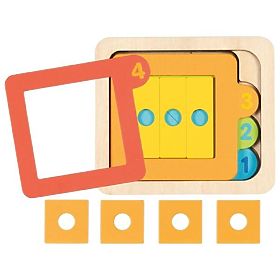 Vrstevné puzzle tvary a čísla, Goki