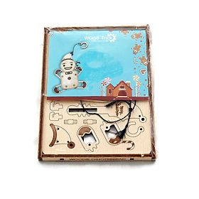 WoodTrick Mechanické puzzle pajac, Wood Trick