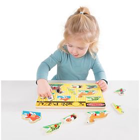 Zvukové puzzle - Domáce zvieratá, Melissa & Doug