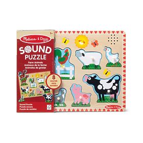 Zvukové puzzle - Zvieratá z farmy, Melissa & Doug